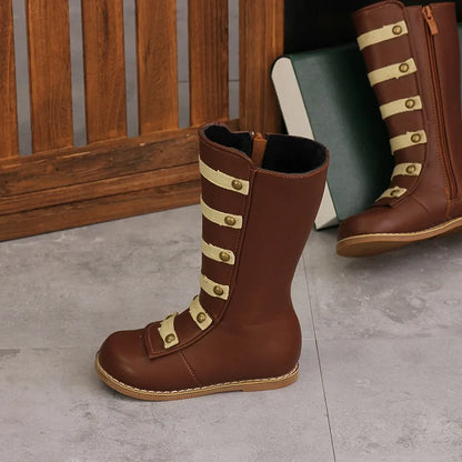 Military High-Top Boots for Kids