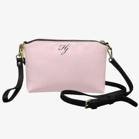Lily Leather Crossbody Bag - Plain Colors (Blush Pink)