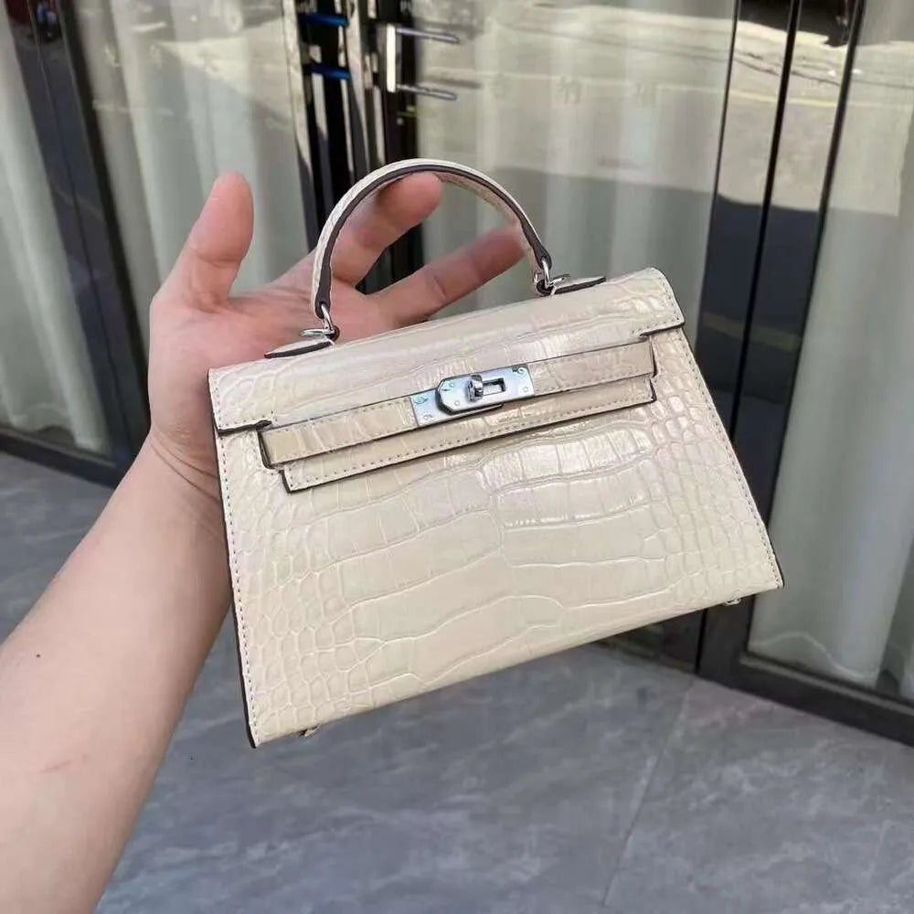 Birkin Inspired Kelly Mini Pochette Leather Handbags - The Monaco Collection
