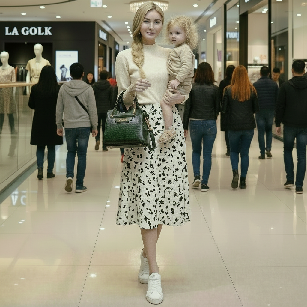 MIU MIN Leather Kelly Handbag