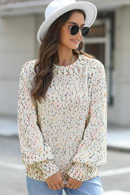 Polka Dot Knitted Sweater