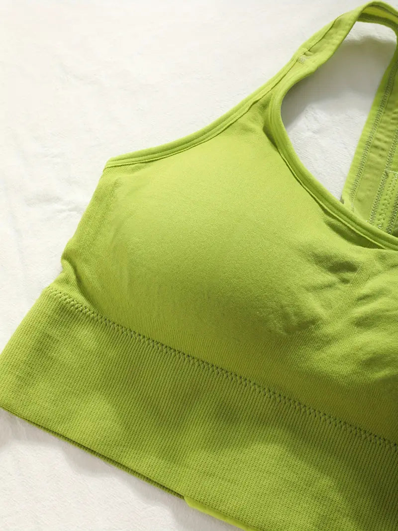 CELILIN Racerback Plus Size Sports Bras