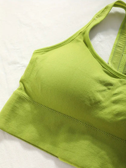 CELILIN Racerback Plus Size Sports Bras