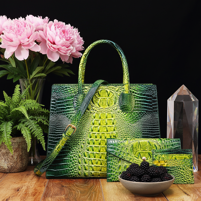 Crocodile Grain Crossbody Tote Bags