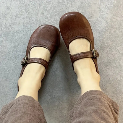 Mary Jane Classic Leather Flats