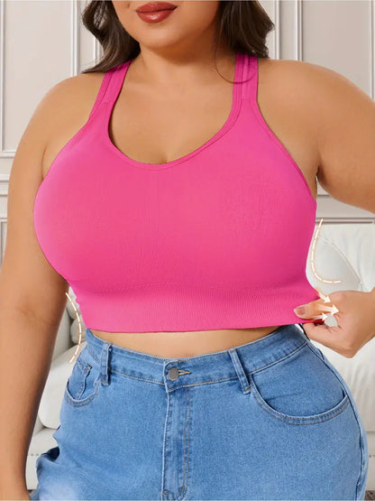 CELILIN Racerback Plus Size Sports Bras