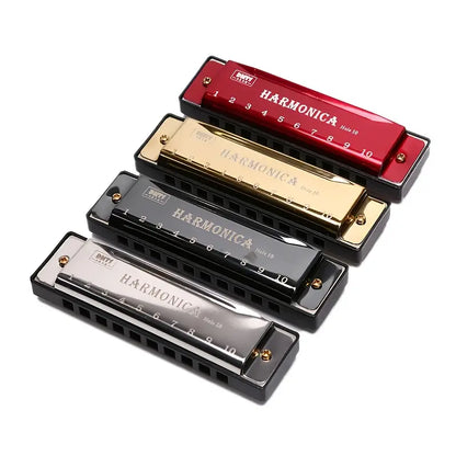 Premium C-Tone 10-Hole Metal Harmonicas