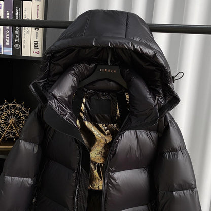 Black Gold Duck Down Puffer Jacket