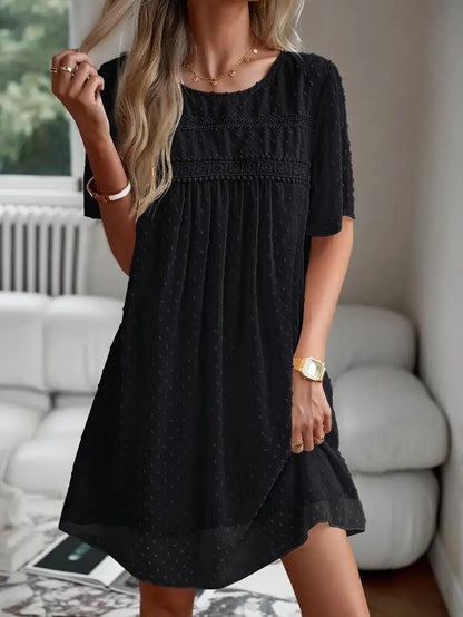 Chiffon Polka Dot Baby Doll Shortie Nightie