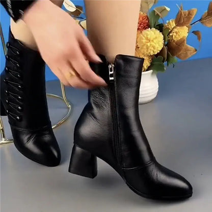 Millie Vegan Leather Ankle Boots