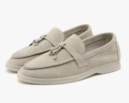 Loro Suede Charm Loafers