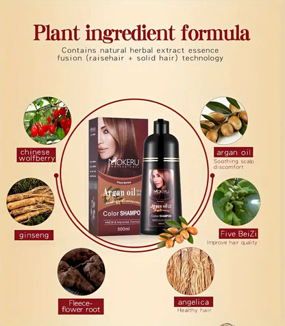 MOKERU Argan Oil Hair Color Shampoo