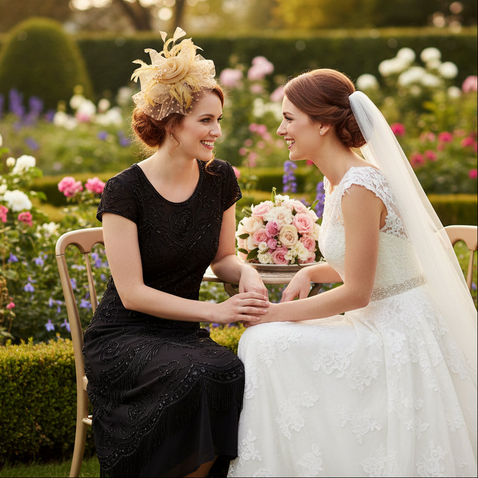 KOKO Mesh Feather Headband Fascinators
