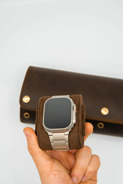 Vintage Leather Watch Rolls