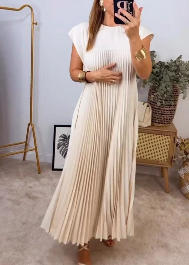 Zanzea Pleated Maxi Dress