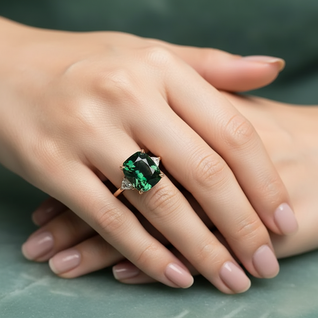 Vintage Inspired Luxurious Cubic Zirconia Ring