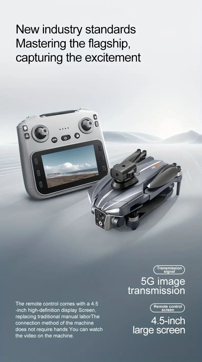 K18MAX 4.5-inch Screen Drone with GPS
