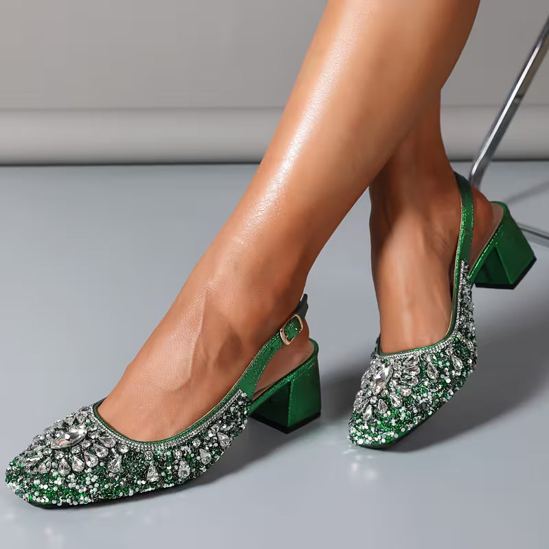 Luxurious Rhinestone Sandals