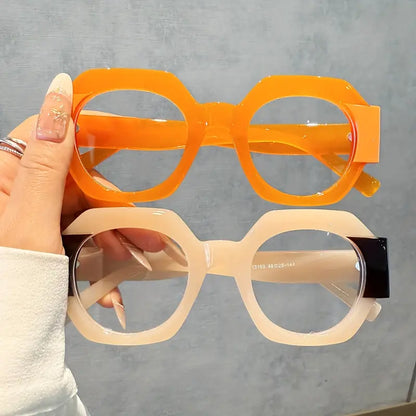Ohemado Retro Flat-Top Round Designer Sunglasses
