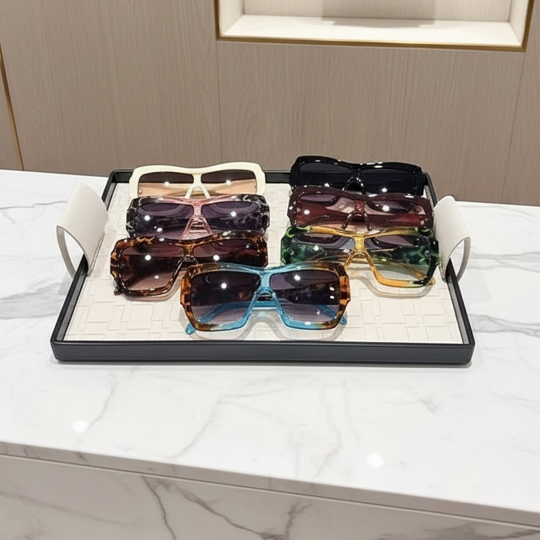 CAESAR Large Frame Integrated Sunglasses