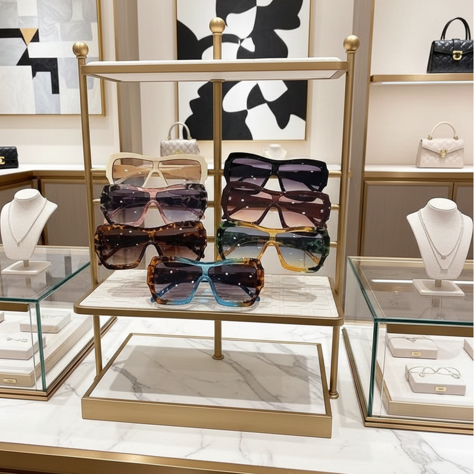 CAESAR Large Frame Integrated Sunglasses