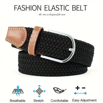 Casual Woven Fabric Elastic Belts