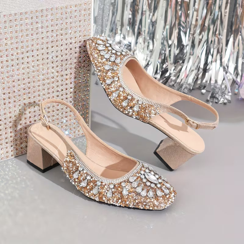 Luxurious Rhinestone Sandals