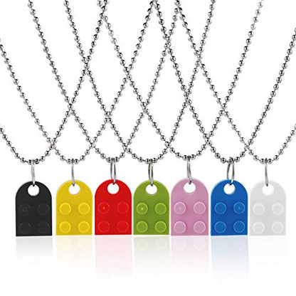 Heart Shaped Lego Pendant Necklaces