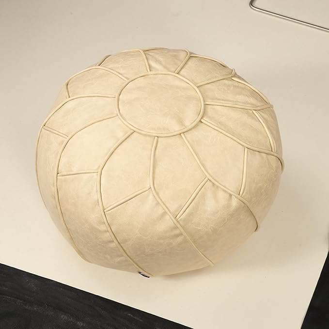 Moroccan Dual Purpose Vegan Leather Ottoman