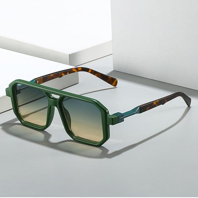 TITANORA Unisex Square Frame Designer Sunglasses