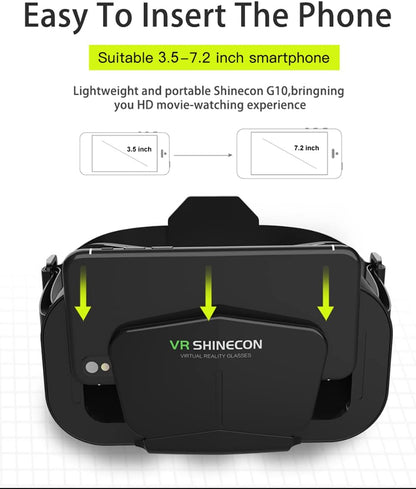 SHINECON G10 Mobile Phone 3D Virtual Reality Headset