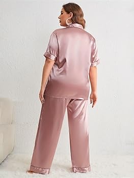 Nightwell Plus Size Polyester Satin Pajamas