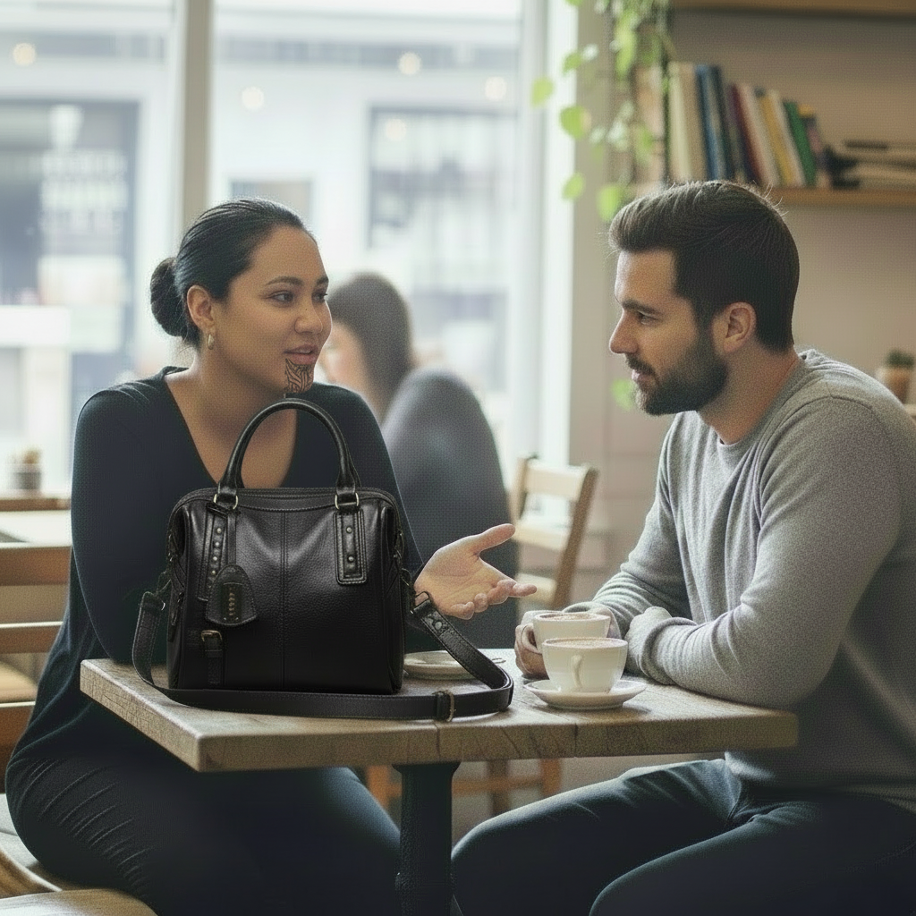 Patina Oil Wax Vegan Leather Crossbody Bag