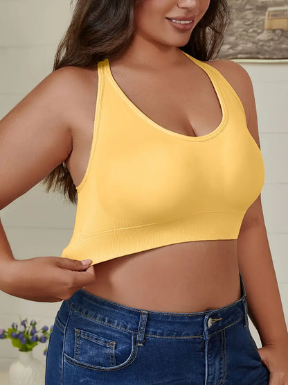 CELILIN Racerback Plus Size Sports Bras