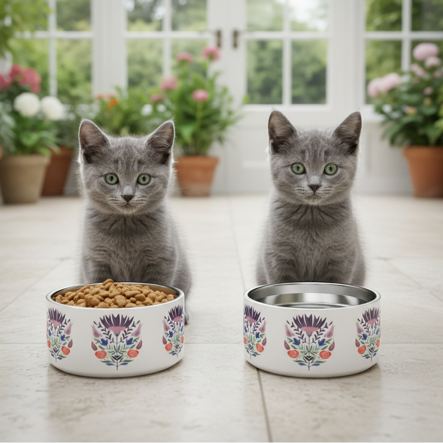 Double Wall Stainless Steel Pet Bowl