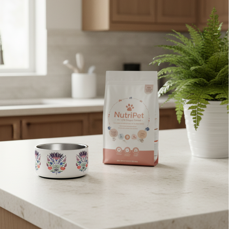 Double Wall Stainless Steel Pet Bowl