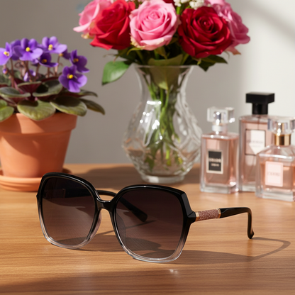 CATMONROE Cat-Eye Gradient Fashion Sunglasses