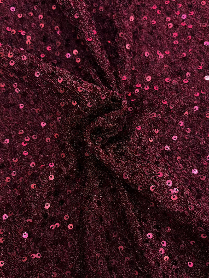 Puff Sleeve Sequin Midi Dress