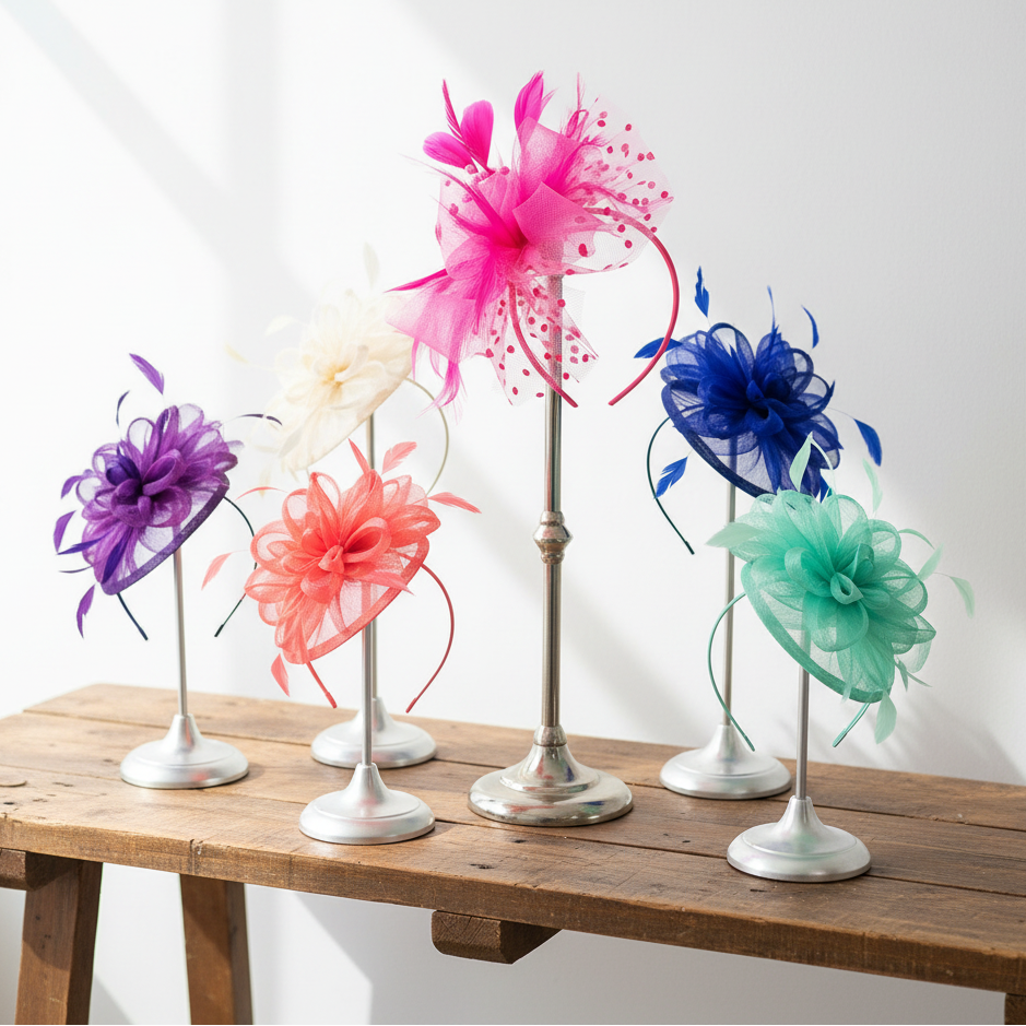 KOKO Mesh Feather Headband Fascinators