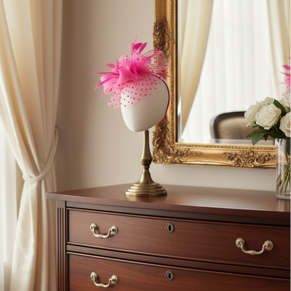 KOKO Mesh Feather Headband Fascinators