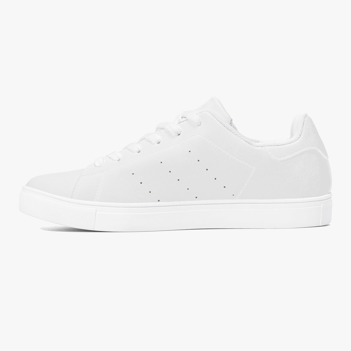 White Classic Low-Top Jensen Leather Sneakers