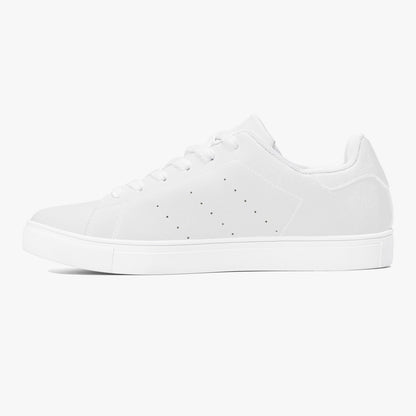 White Classic Low-Top Jensen Leather Sneakers