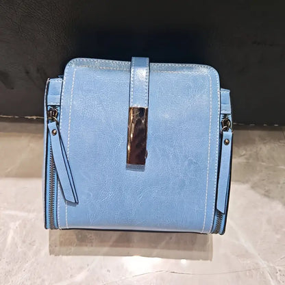 MACOO Split Leather Handbag