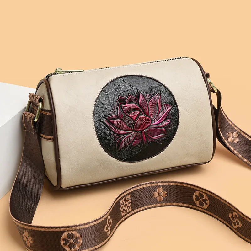 Lanyibaige Floral Embossed Crossbody Bags