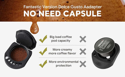 Reusable Coffee Capsule Adapter for Dolce Gusto