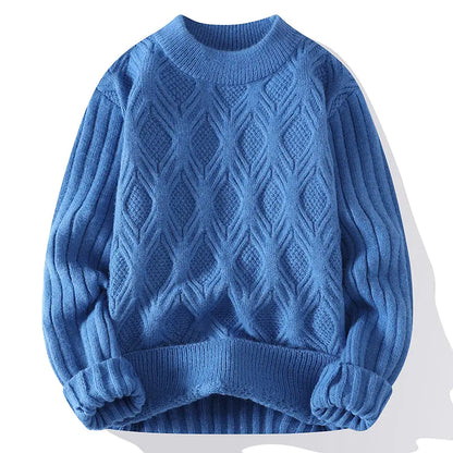 Twisted Diamond Acrylic Aran Sweater