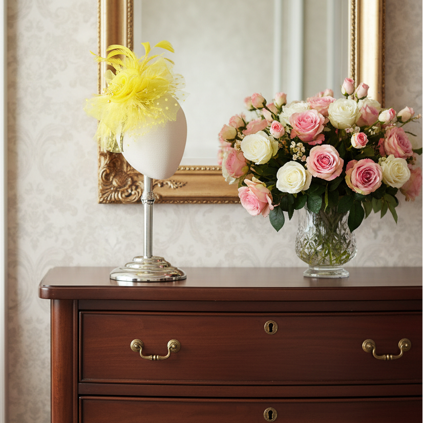 KOKO Mesh Feather Headband Fascinators