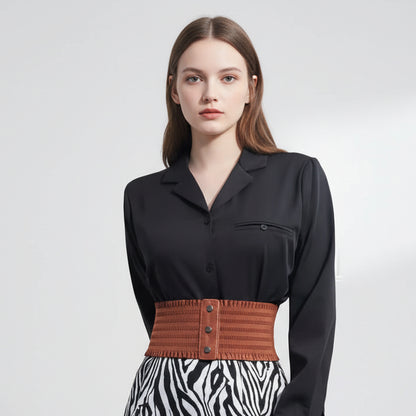 Domed Elastic Wide Belts