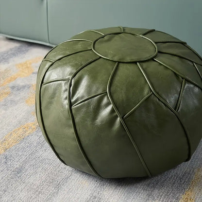 Moroccan Dual Purpose Vegan Leather Ottoman