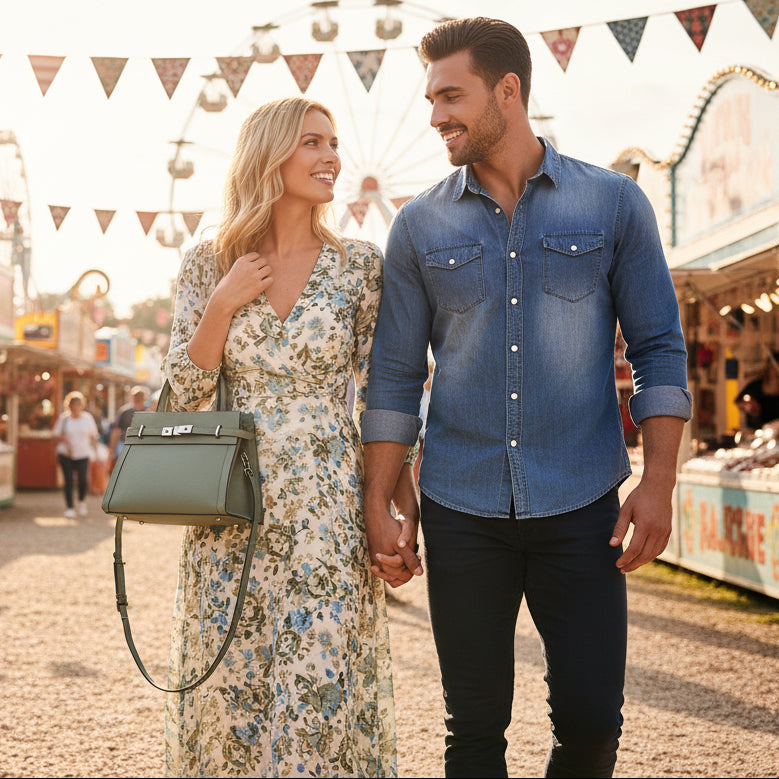 Birkin Inspired Genuine Leather Handbags - The New York Collection